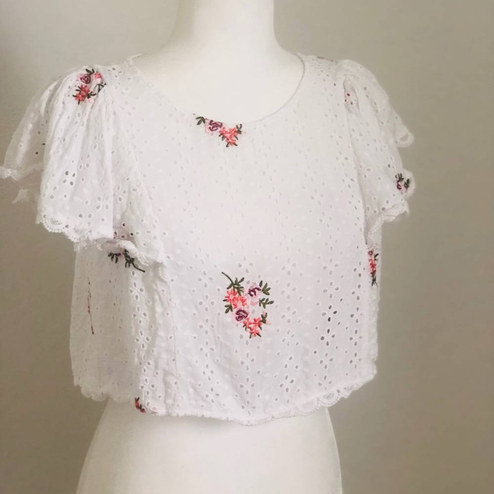 Vintage Floral Crop Top